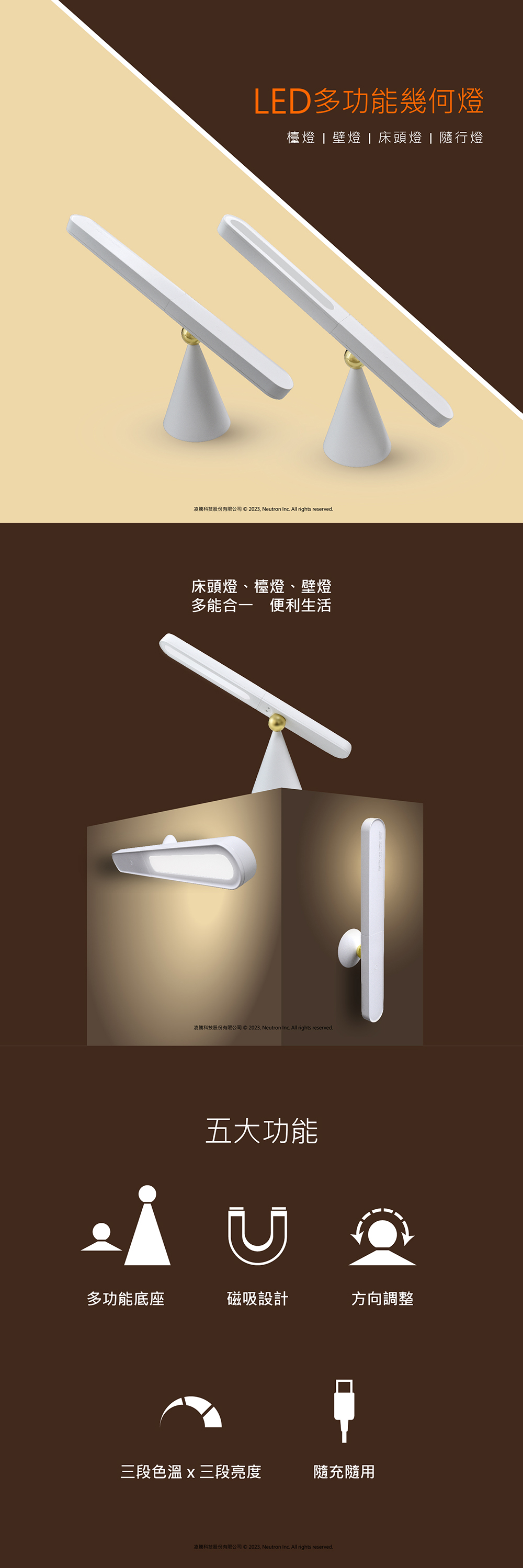 LED多功能幾何燈