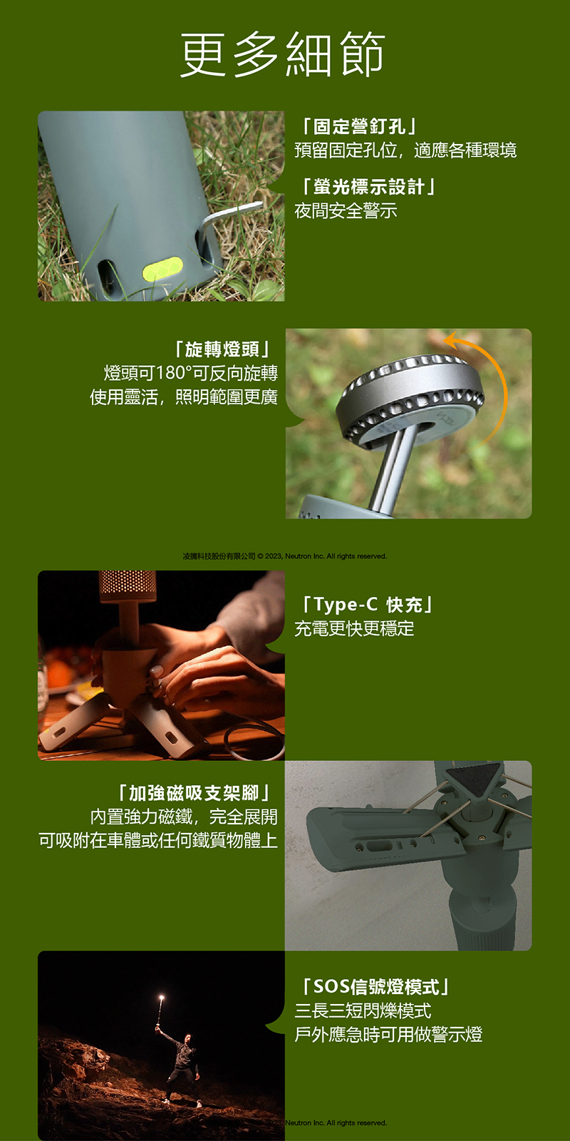 LED多功能戶外防水照明燈