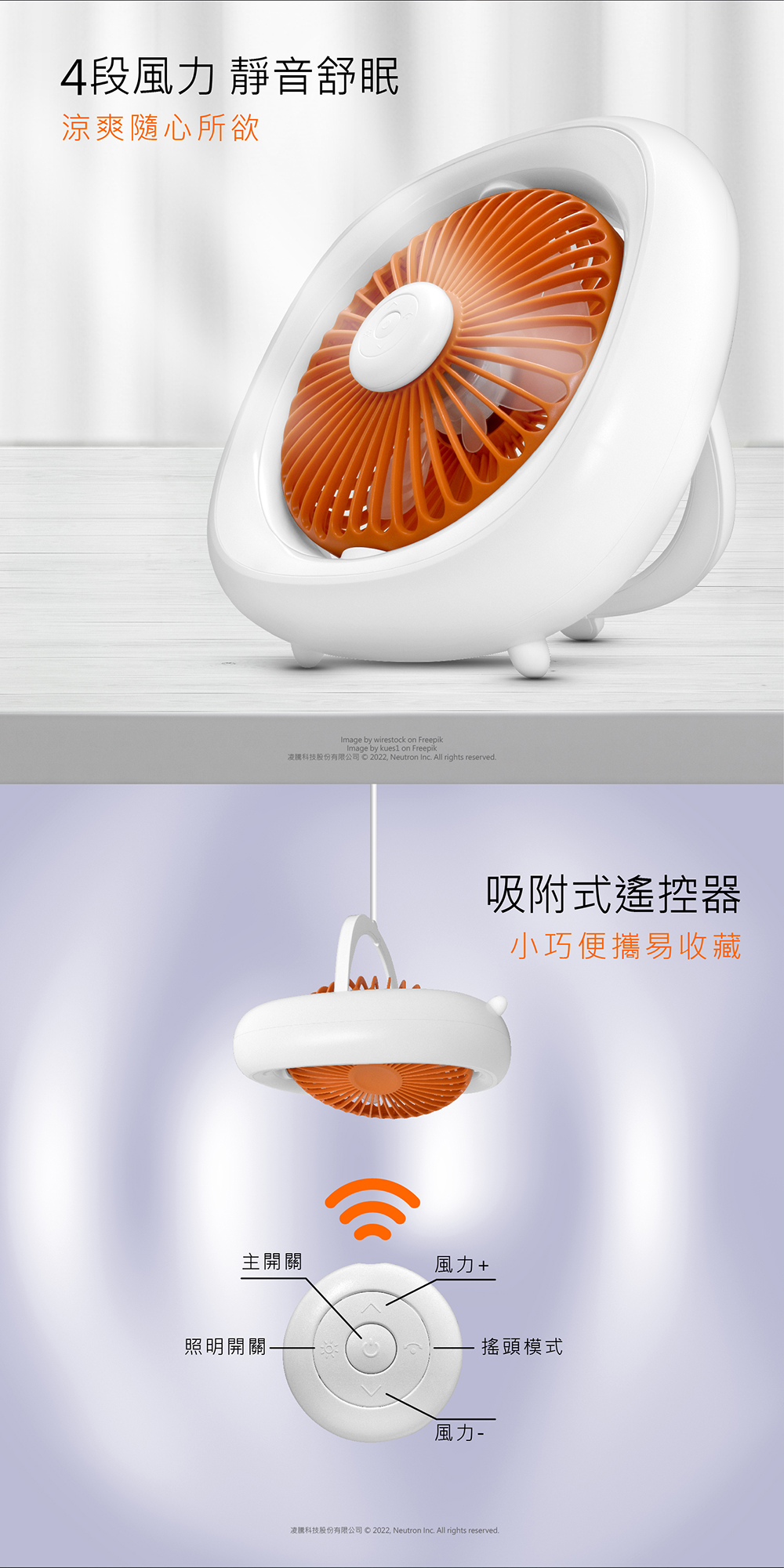 LED無線遙控吊扇燈