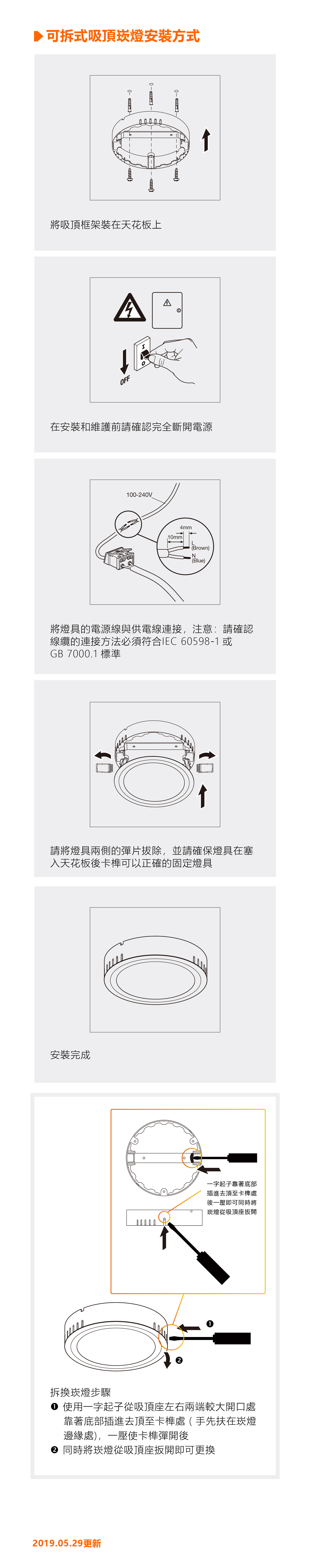 歐司朗晶享LED吸、崁兩用薄型崁燈