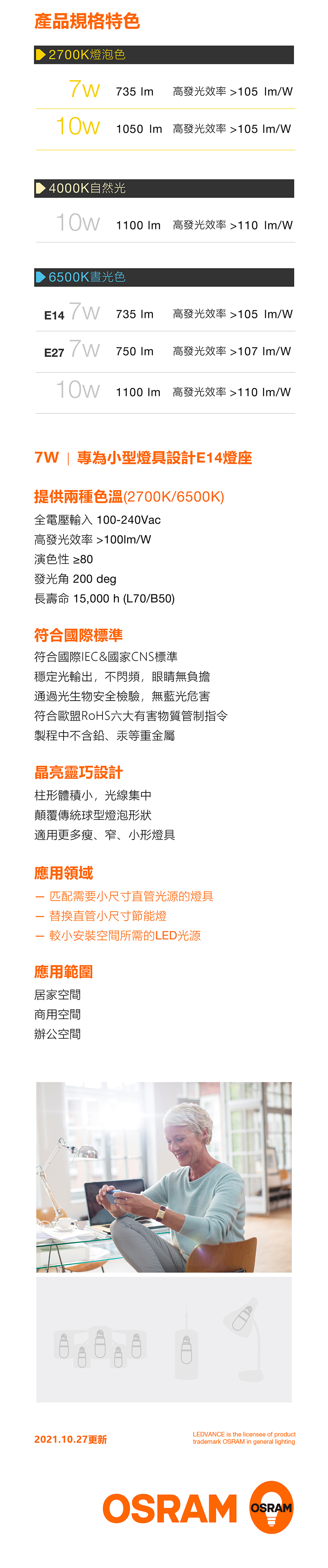 歐司朗LED小晶靈