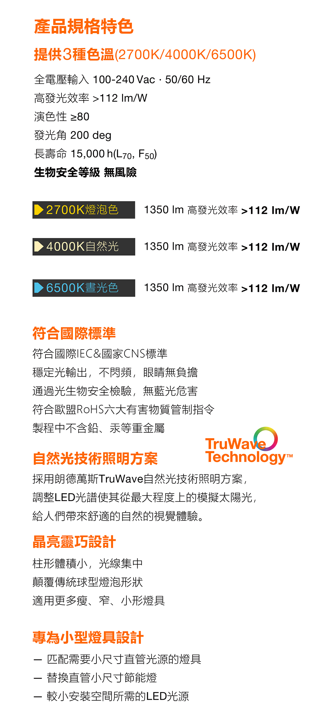 歐司朗 LED 12W 小晶靈燈泡