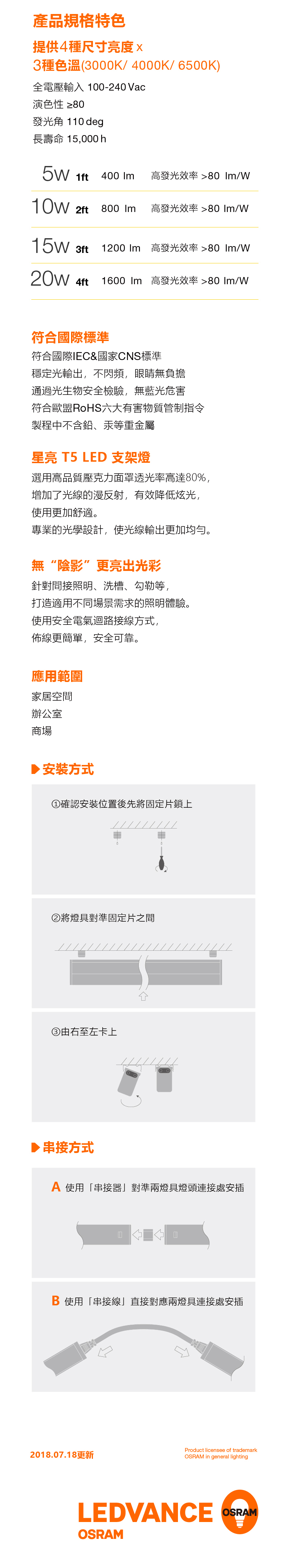 LEDVANCE OSRAM LED BATTEN PRO