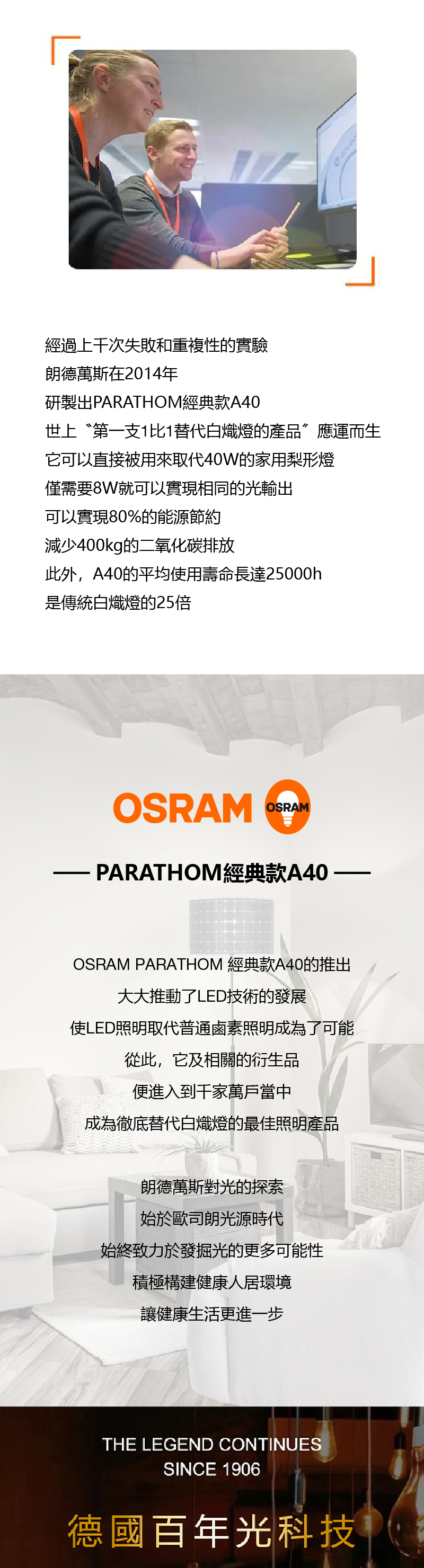 PARATHOM經典款A40燈泡